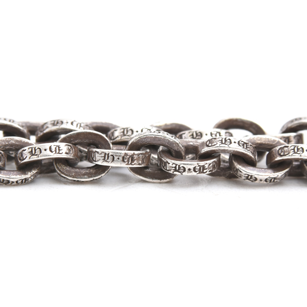 クロムハーツ ネックレス メンズ ペーパーチェーン ネックレス 18inc インボイス付 シルバー CHROME HEARTS SV925 中古