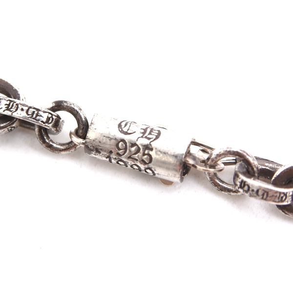 クロムハーツ ネックレス メンズ ペーパーチェーン ネックレス 18inc インボイス付 シルバー CHROME HEARTS SV925 中古
