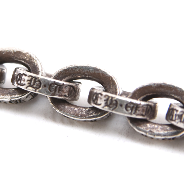 クロムハーツ ネックレス メンズ ペーパーチェーン ネックレス 18inc インボイス付 シルバー CHROME HEARTS SV925 中古