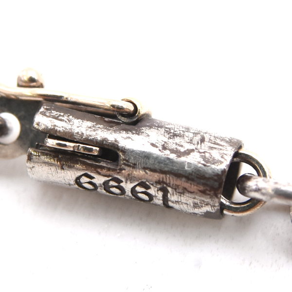 クロムハーツ ネックレス メンズ ペーパーチェーン ネックレス 18inc インボイス付 シルバー CHROME HEARTS SV925 中古