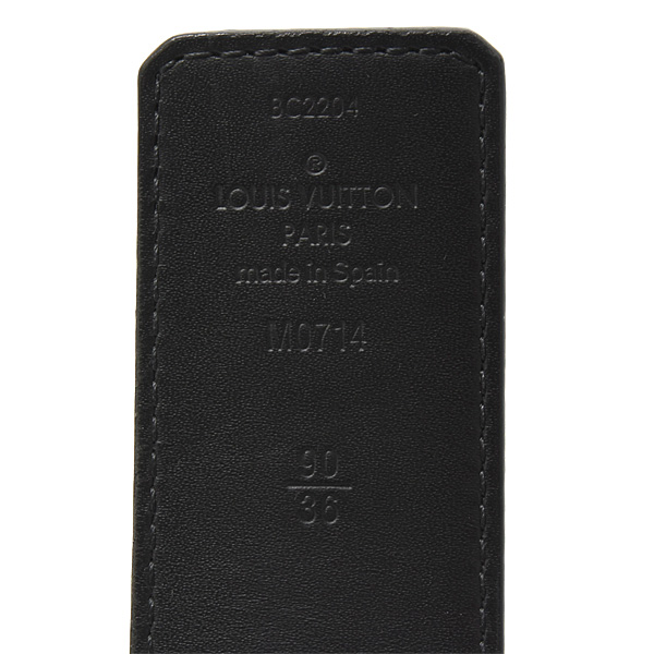 ルイヴィトン 服飾小物 メンズ ベルト LVシェイク 40MM モノグラムエクリプス Louis Vuitton M0714 中古