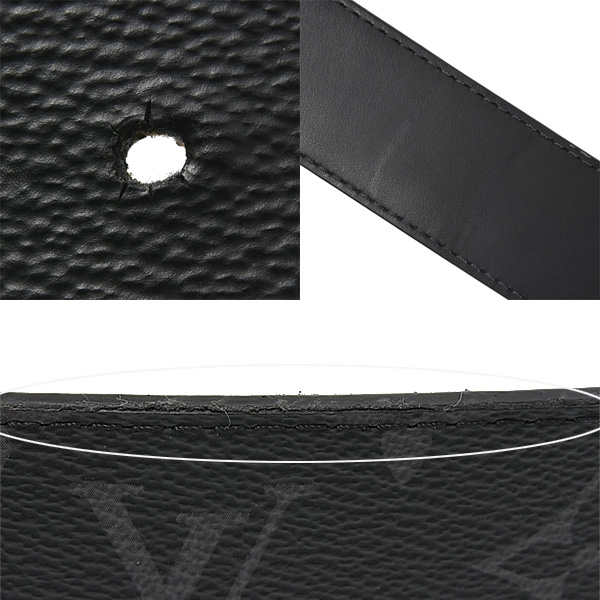 ルイヴィトン 服飾小物 メンズ ベルト LVシェイク 40MM モノグラムエクリプス Louis Vuitton M0714 中古