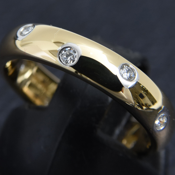 ティファニー 指輪 レディース ドッツリング 14.5号 イエローゴールド TIFFANY 750YG 中古