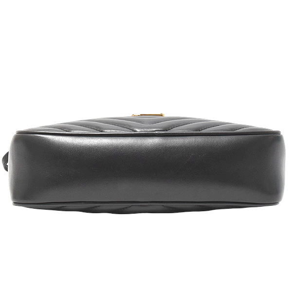 サンローラン バッグ レディース ルー カメラバッグ ショルダー タッセル レザー ブラック SAINT LAURENT 574494 中古
