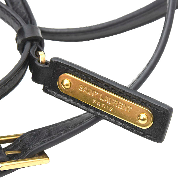 サンローラン バッグ レディース ルー カメラバッグ ショルダー タッセル レザー ブラック SAINT LAURENT 574494 中古