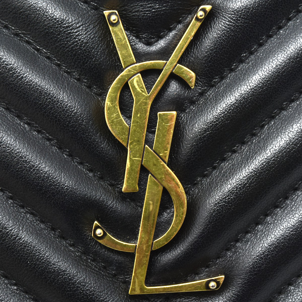 サンローラン バッグ レディース ルー カメラバッグ ショルダー タッセル レザー ブラック SAINT LAURENT 574494 中古
