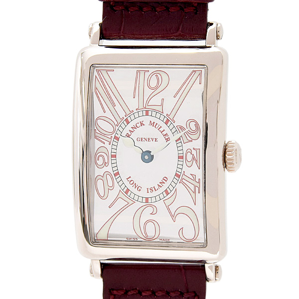 フランクミュラー 時計 レディース ロングアイランド 電池式 ミラーダイアル ホワイトゴールド 750WG FRANCK MULLER 952QZJ 中古