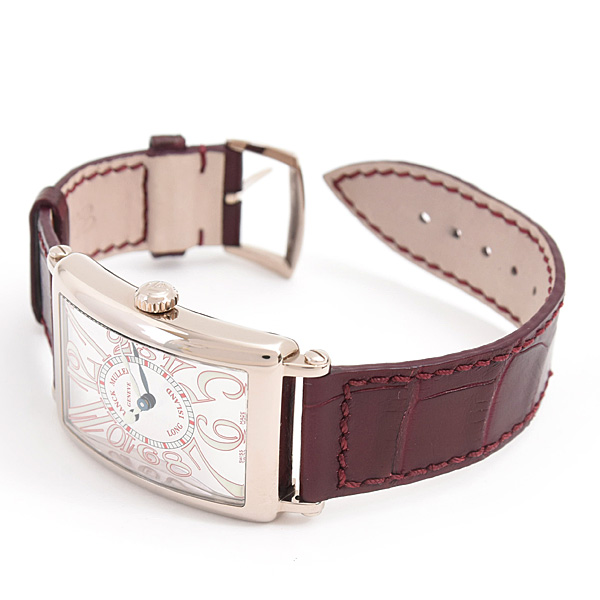 フランクミュラー 時計 レディース ロングアイランド 電池式 ミラーダイアル ホワイトゴールド 750WG FRANCK MULLER 952QZJ 中古
