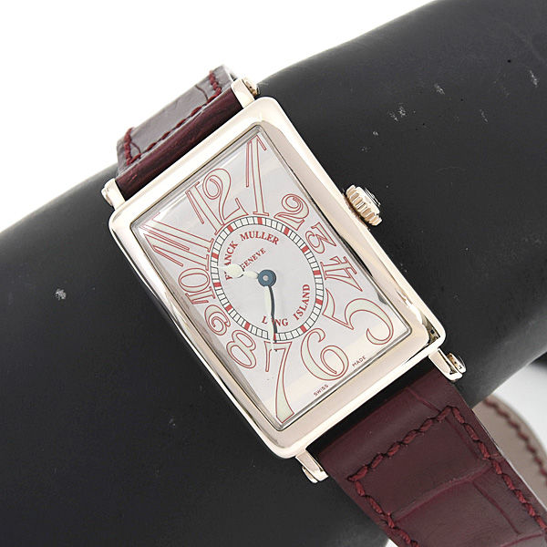 フランクミュラー 時計 レディース ロングアイランド 電池式 ミラーダイアル ホワイトゴールド 750WG FRANCK MULLER 952QZJ 中古