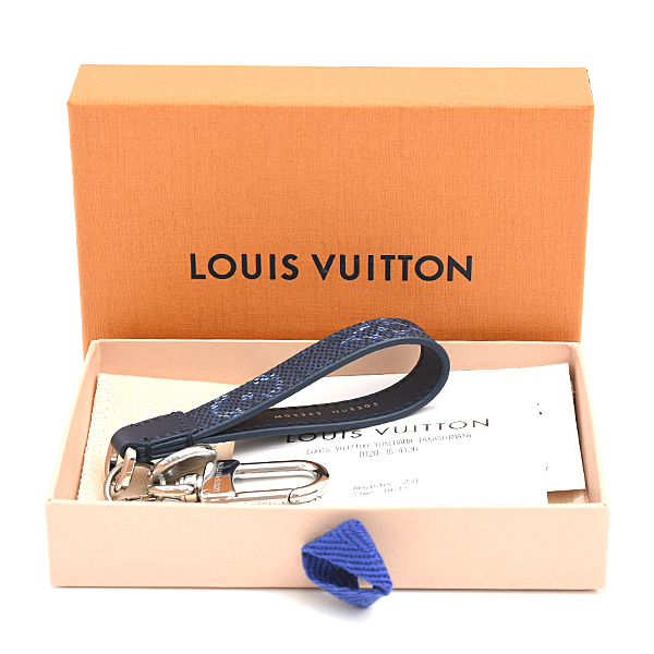 ルイヴィトン 小物 メンズ キーホルダー&バッグチャーム LV スリム ドラゴンヌ オセアン オーシャン Louis Vuitton M03352 未使用展示品