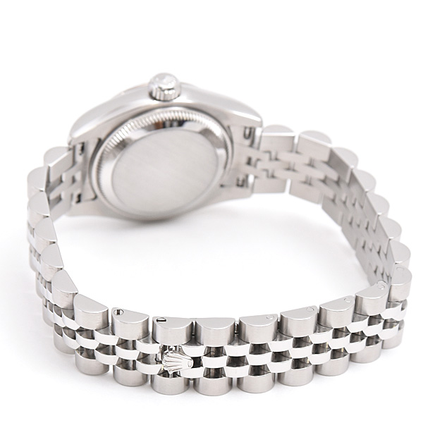 ロレックス 時計 レディース デイトジャスト 自動巻 D番 シルバー文字盤 SS×WG ROLEX 179174 中古