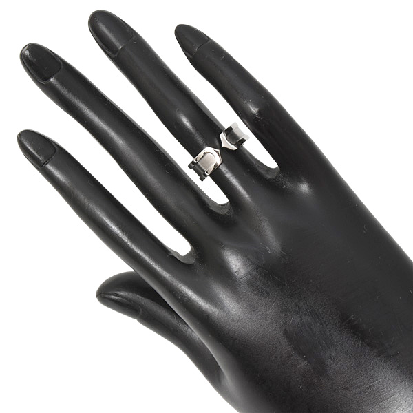 カルティエ リング レディース メンズ C2 リング 49号 日本サイズ9号 ホワイトゴールド 750WG Cartier 中古