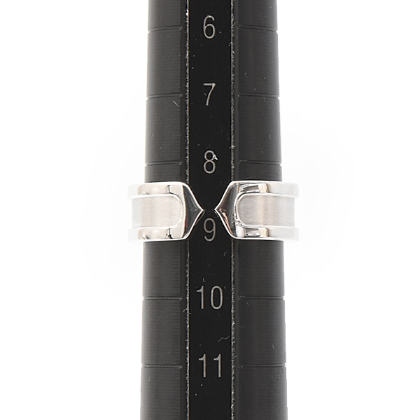 カルティエ リング レディース メンズ C2 リング 49号 日本サイズ9号 ホワイトゴールド 750WG Cartier 中古