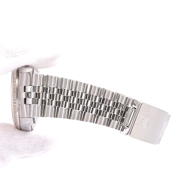 ロレックス 時計 メンズ デイトジャスト 自動巻 Y番 シルバー文字盤 SS×WG ROLEX 16234 中古