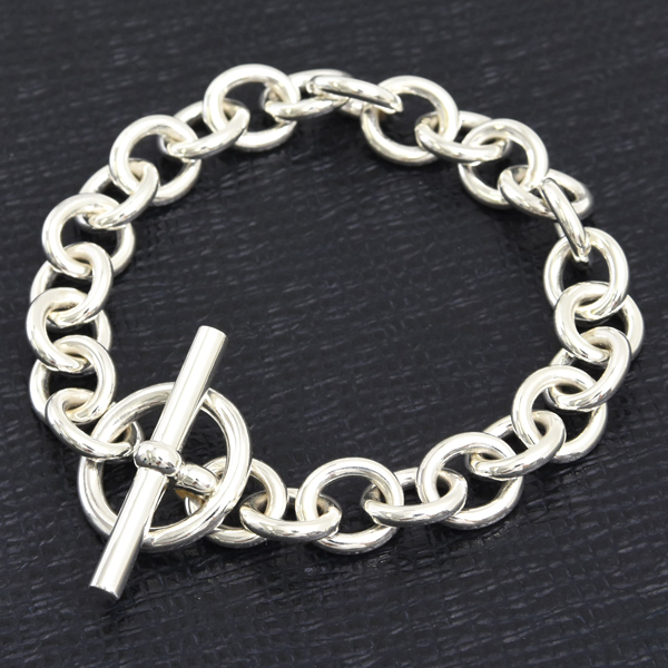 エルメス ブレス レディース アミュレット ブレスレット 26コマ シルバー HERMES SV925 中古