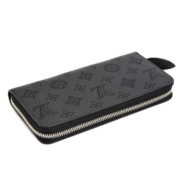 ルイヴィトン 財布 レディース ジッピーウォレット マヒナ ラウンドファスナー長財布 ノワール ブラック M61867 Louis Vuitton 未使用品