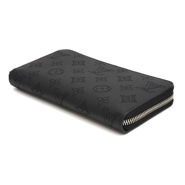 ルイヴィトン 財布 レディース ジッピーウォレット マヒナ ラウンドファスナー長財布 ノワール ブラック M61867 Louis Vuitton 未使用品