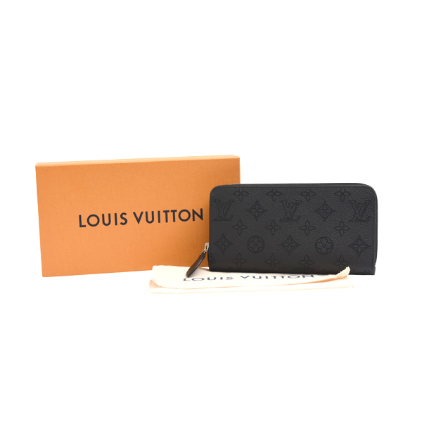 ルイヴィトン 財布 レディース ジッピーウォレット マヒナ ラウンドファスナー長財布 ノワール ブラック M61867 Louis Vuitton 未使用品