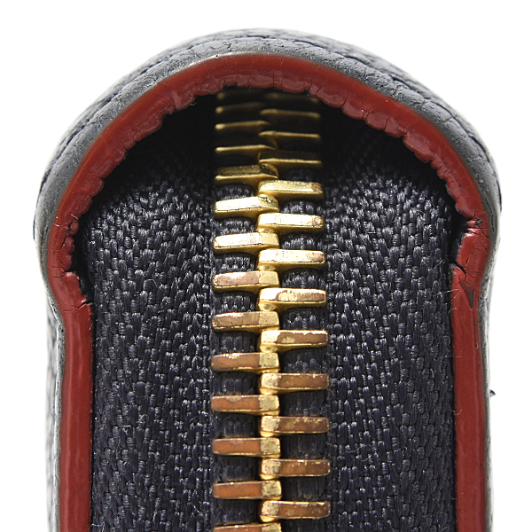 ルイヴィトン 財布 レディース メンズ ジッピーウォレット モノグラムアンプラント レザー マリーヌルージュ Louis Vuitton M62121 中古