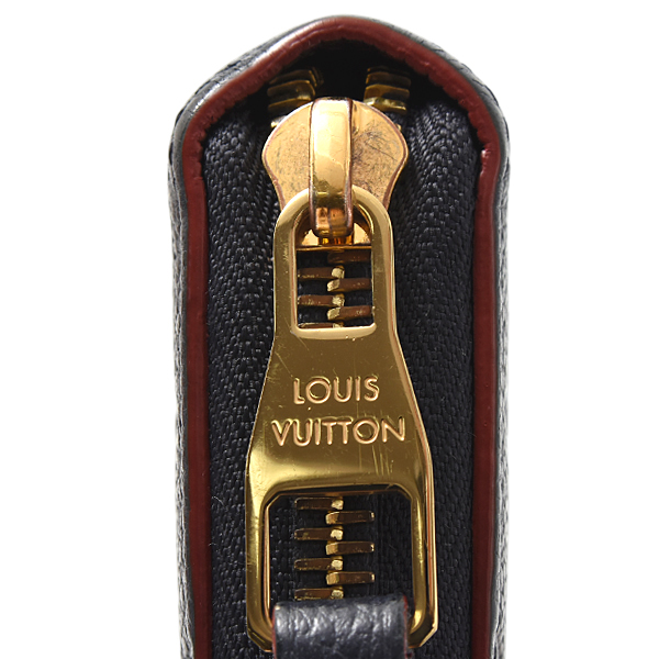 ルイヴィトン 財布 レディース メンズ ジッピーウォレット モノグラムアンプラント レザー マリーヌルージュ Louis Vuitton M62121 中古