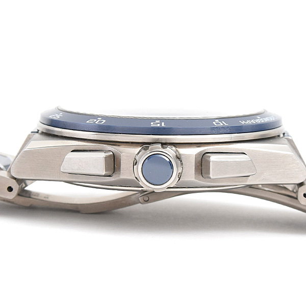 セイコー 時計 メンズ アストロン ネクスタ― GPS ソーラー クロノグラフ ブルー文字盤 チタン TI SEIKO 5X83-0AA0 中古