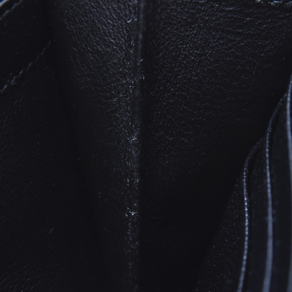 イヴサンローラン 財布 レディース カサンドラ モノグラム ラージフラップウォレット 長財布 レザー ブラック SAINT LAURENT 372264 中古