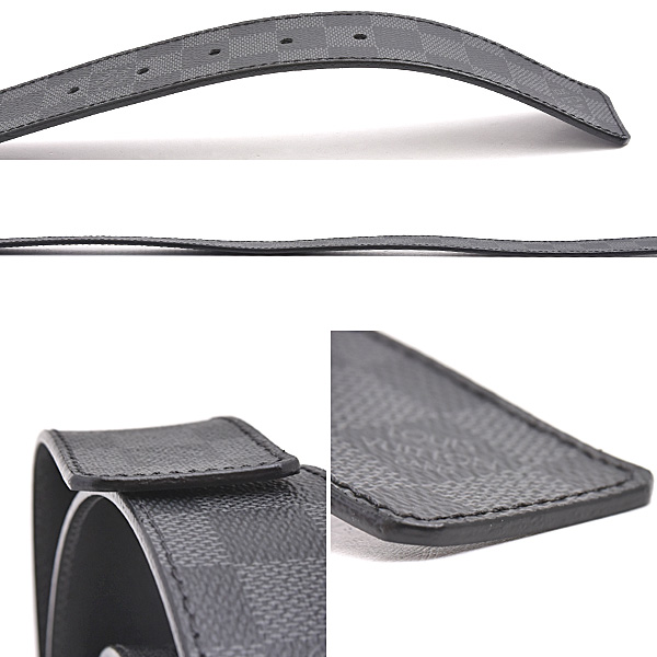 ルイヴィトン ベルト メンズ ダミエグラフィット サンチュール LV イニシアル 110/44 イニシャル Louis Vuitton M9808 中古