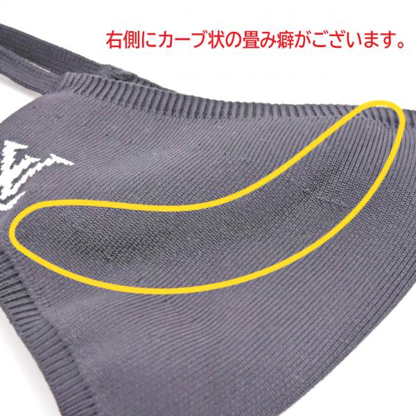 ルイヴィトン 服飾小物 レディース ナイロン マスク マイユ ポーチ付き ナイロン100% ブラック 立体 Louis Vuitton M76748 中古