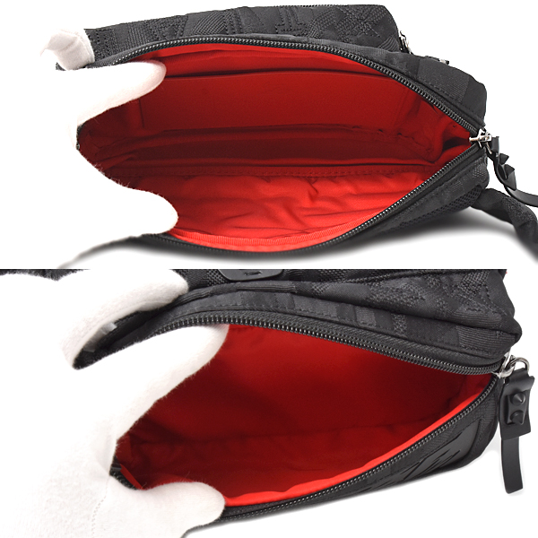 クリスチャンルブタン バッグ メンズ レディース ルビディール ボディバッグ ウエストポーチ ブラック ナイロン ラバー Christian Louboutin 1255144 中古