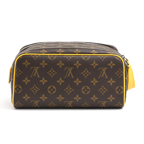 ルイヴィトン バッグ メンズ モノグラム ドップキット セカンドバッグ ハンドバッグ ジョーヌ イエロー M46764 Louis Vuitton 中古