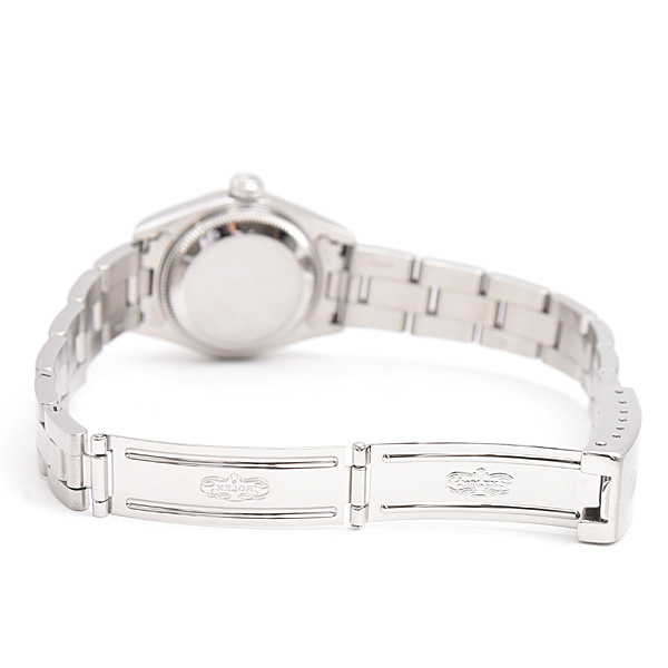 ロレックス 時計 レディース オイスターパーペチュアル デイト 自動巻 U番 ブラック文字盤 ステンレス ROLEX 69160 中古