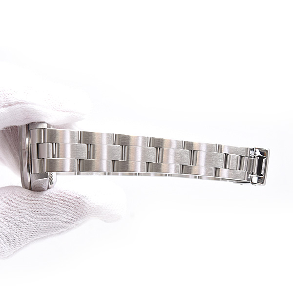 ロレックス 時計 レディース オイスターパーペチュアル デイト 自動巻 U番 ブラック文字盤 ステンレス ROLEX 69160 中古