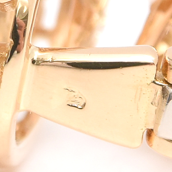 ブシュロン イヤリング レディース ロッククリスタル ダイヤモンド イヤリング イエローゴールド BOUCHERON 750YG 中古