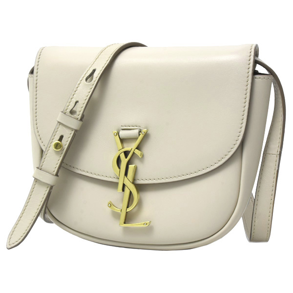 イヴサンローラン バッグ レディース カイア ショルダーバッグ カーフ ベージュ系 Yves Saint Laurent 中古