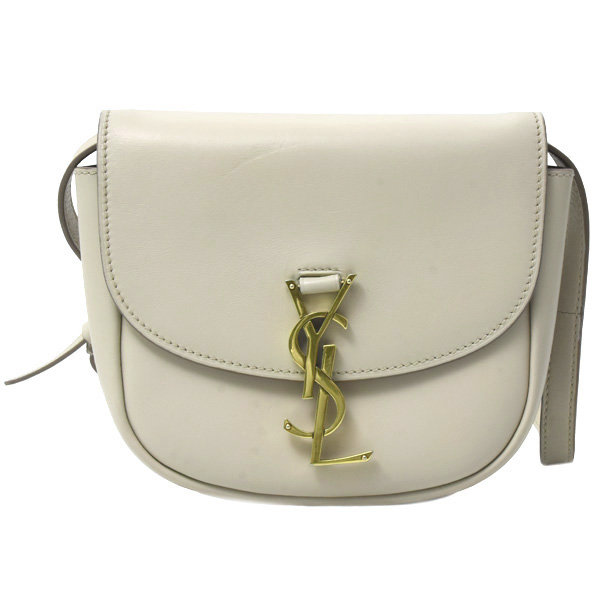 イヴサンローラン バッグ レディース カイア ショルダーバッグ カーフ ベージュ系 Yves Saint Laurent 中古