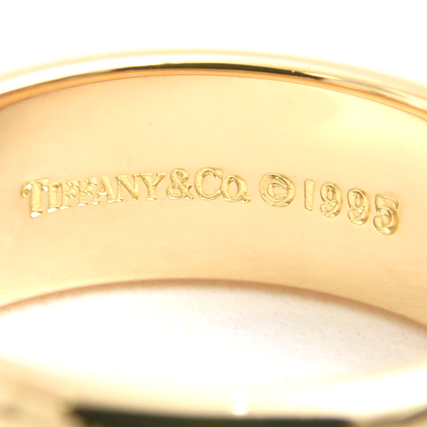 ティファニー 指輪 レディース アトラス リング 13号 イエローゴールド TIFFANY 750YG 中古