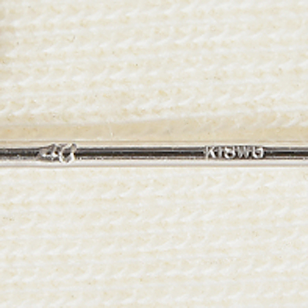 ヨンドシー ネックレス レディース ハートモチーフ ダイヤモンド ペンダント ホワイトゴールド K18WG 4℃ 中古