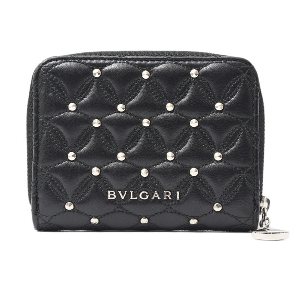 ブルガリ 財布 レディース ディーヴァドリーム コインケース レザー ブラック BVLGARI 285719 中古