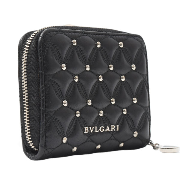 ブルガリ 財布 レディース ディーヴァドリーム コインケース レザー ブラック BVLGARI 285719 中古