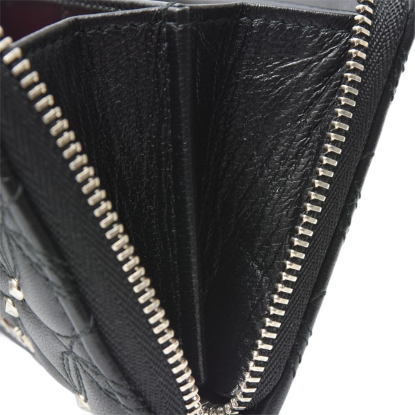 ブルガリ 財布 レディース ディーヴァドリーム コインケース レザー ブラック BVLGARI 285719 中古