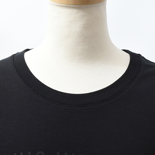 ルイヴィトン 衣料品 メンズ ロゴ Tシャツ コットン ブラック XXL Louis Vuitton VCCM09 中古
