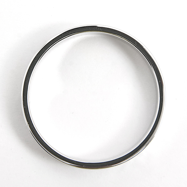 グッチ 指輪 メンズ GG アイコン リング ホワイトゴールド 刻印サイズ19 実測18号 幅3.9mm ICON RING GUCCI 750WG K18WG 中古