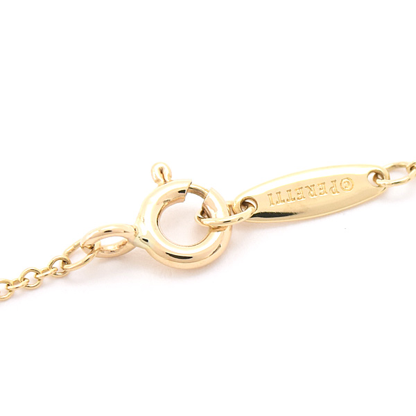 ティファニー ブレスレット レディース バイザヤード 1P ダイヤ エルサ・ペレッティ イエローゴールド TIFFANY 750YG 中古