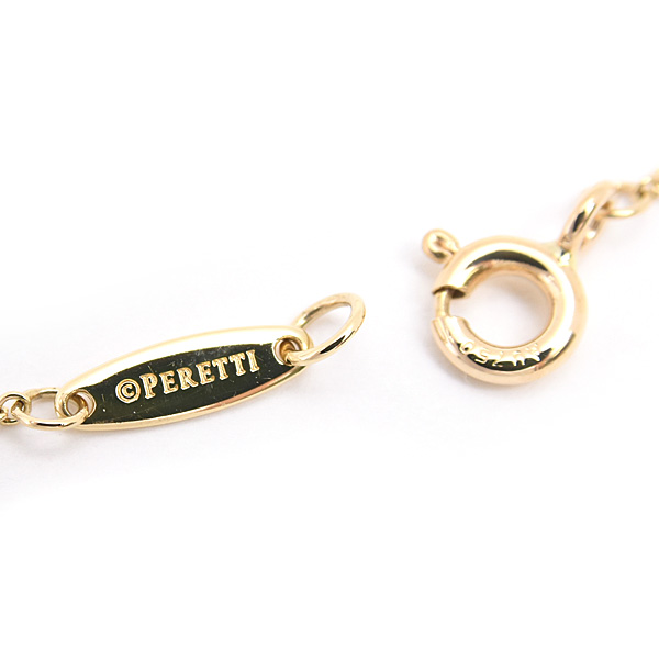 ティファニー ブレスレット レディース バイザヤード 1P ダイヤ エルサ・ペレッティ イエローゴールド TIFFANY 750YG 中古