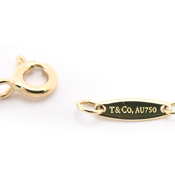 ティファニー ブレスレット レディース バイザヤード 1P ダイヤ エルサ・ペレッティ イエローゴールド TIFFANY 750YG 中古