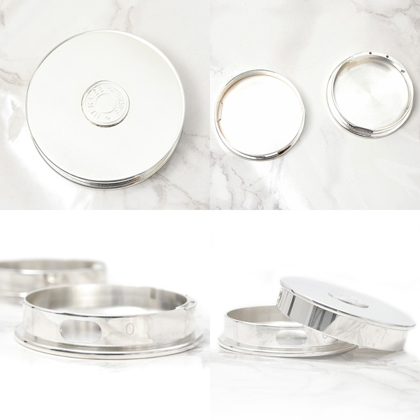 エルメス ブランド小物 ユニセックス セリエ ピルケース シルバー HERMES 中古