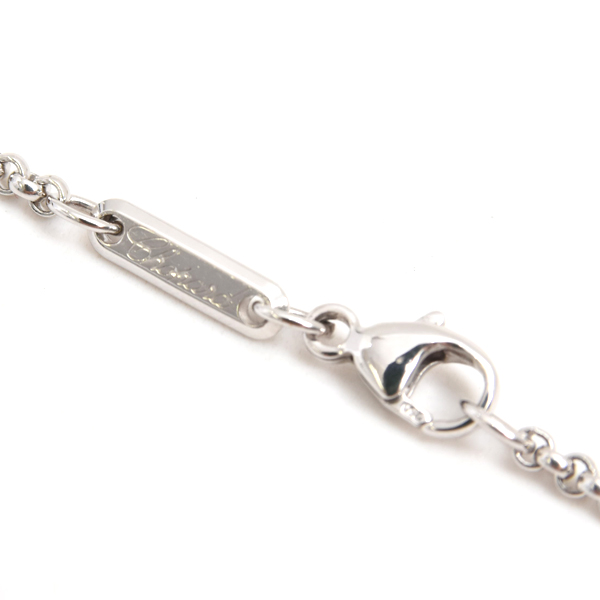ショパール ネックレス レディース ハッピーダイヤモンド クロス ネックレス ホワイトゴールド Chopard 750WG 中古