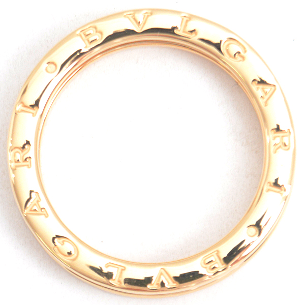 ブルガリ 指輪 メンズ ビー ゼロワン B-ZERO1 XS フルダイヤ リング 62号 イエローゴールド BVLGARI 750YG 中古