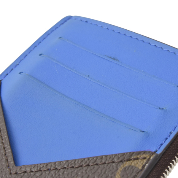 ルイヴィトン 財布 メンズ コインカードホルダー カラーマニア モノグラムマカサー カードケース コインケース ブルー M82911 Louis Vuitton 中古