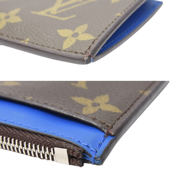 ルイヴィトン 財布 メンズ コインカードホルダー カラーマニア モノグラムマカサー カードケース コインケース ブルー M82911 Louis Vuitton 中古